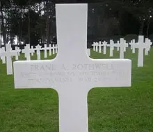 American cemetery cross