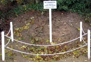 General Gavin's fox hole at La Fière.