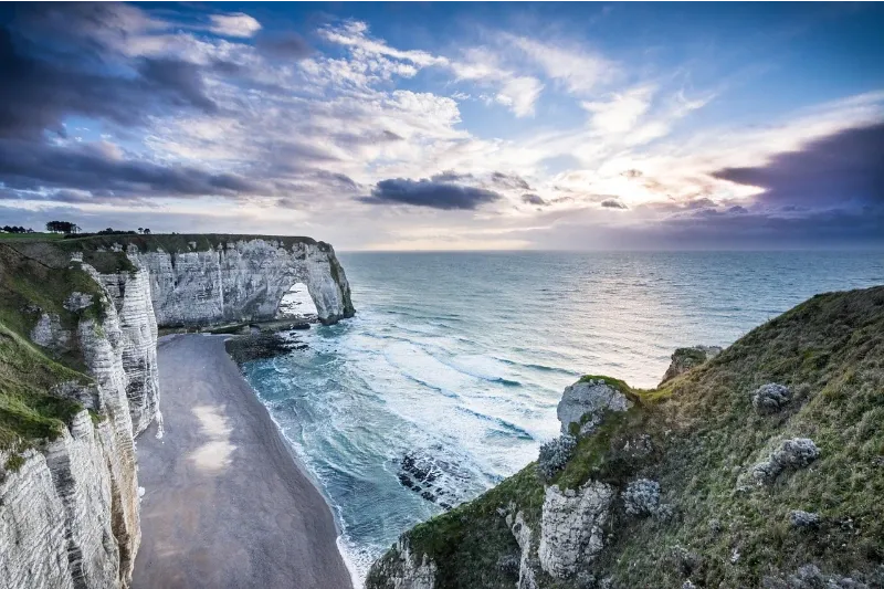 The cliffs of Etretat in Normandy