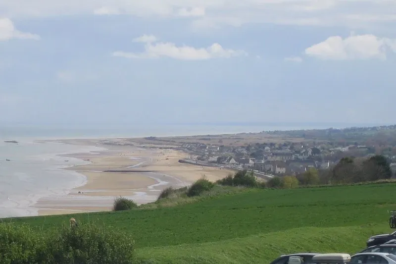 Gold beach from cliffs